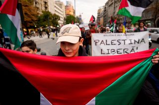 romania gaza protest october 2025